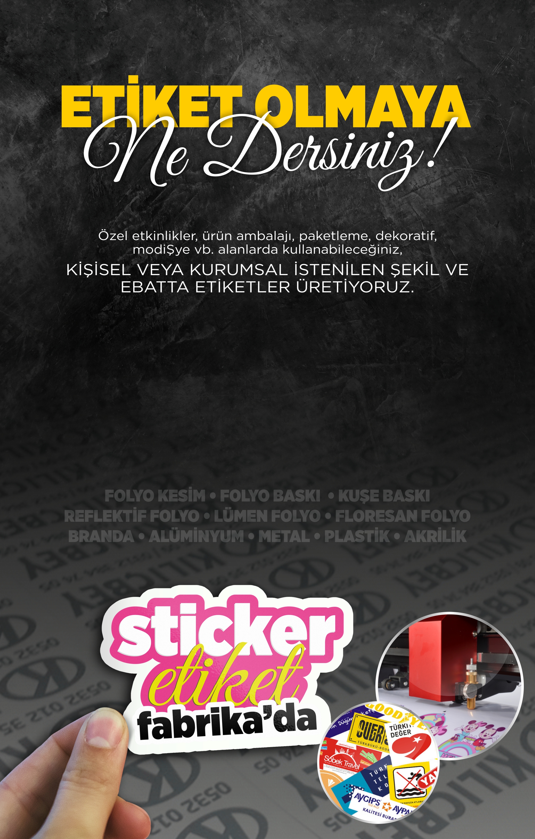 STİCKER - ETİKET